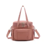 Expandable Double-Layer Insulated Lunch Bag Polyester 8L Waterproof Foldable Zipper Closure Reusable for Men/Women Work Outdoor